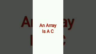 What Is Array|| Array In C || C Language