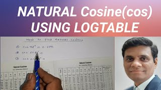 How to find Natural cosines by logtable [Natural cos]