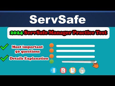 2024 ServSafe Manager Practice Test  50 Questions  #1