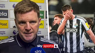 "We have to dig out a win from somewhere" | Wounded Eddie Howe reacts to Brentford defeat