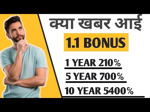 क्या खबर आई (1:1 BONUS ) 5400% RETURN