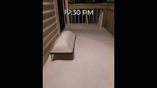17 Hours Time Lapse of Snow Blizzard