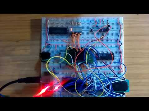 68008 based micro on breadboard - first test