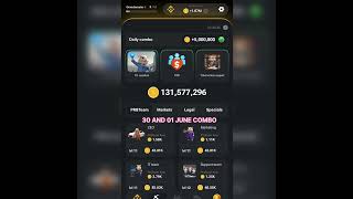 HAMSTER TODEY 5 MILLIONS COINS COMBO #hamstercoins #crypto #hamstercode #trading #binance