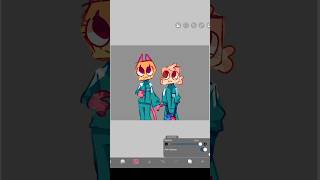 Squid games x dandys world ,,wowie! #dandysworld #art #fanart #squidgame #shorts #squidgame2