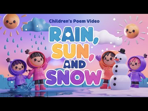 "Fun Weather Song for Kids | Learn About Rain, Sun, & Snow | Educational Nursery Rhyme"