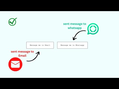 How to sent message to Email & Whatsapp with a tag | HTML and CSS tutorial