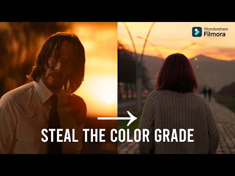 How to STEAL the Color Grade From a Movie with FILMORA V14 | My Top 3 Features