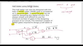 Adder in digital electronics| combinational circuit | half adder in digital electronics