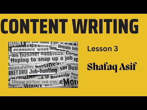 Content Writing Lesson 3