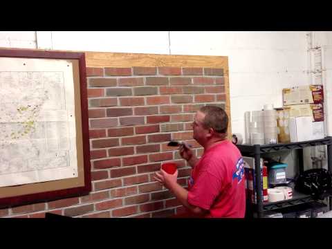 Masonry Cosmetics Brick Staining - How to Apply Stain to Brick (practicing with water)