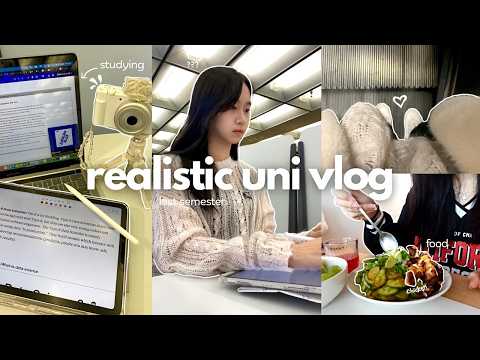 UNI VLOG 💌 "*REALISTIC* week in my life | studying, dance, opening albums, first week of class