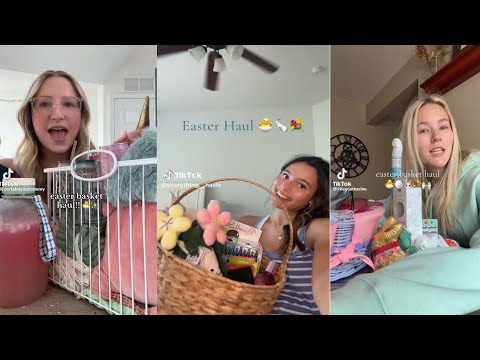 Easter basket haul - TikTok compilation
