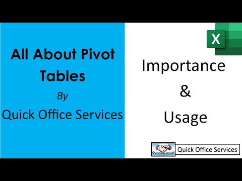 Excel Pivot Tables   05   Importance & Usage