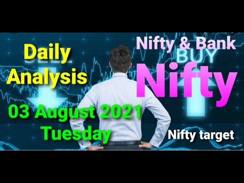 Nifty target / Nifty & Bank Nifty / Daily Market Analysis / 03 August 2021 Tuesday.