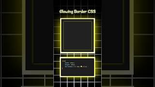 CSS Glowing Border Effect ! 🔥