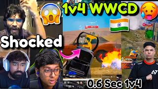 🇮🇳Aryan First WWCD PMWC🔥 Everyone Shocked😱 0.6 Seconds 1v4 🇧🇷 Neyoo Call JONATHAN 💔📞