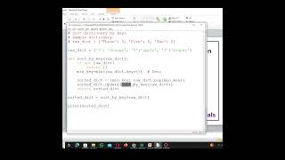 How to sort dictionary by keys??? #python #pythontutorial