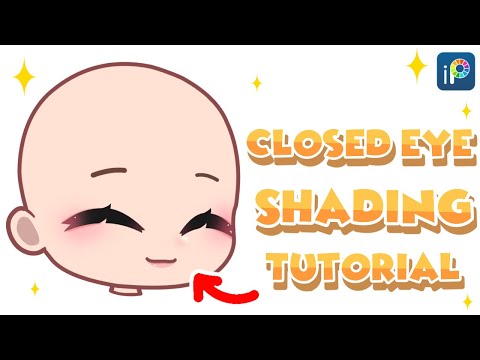 Closed Eye Shading Tutorial - IbisPaint X - Gacha Club. (Read description.)
