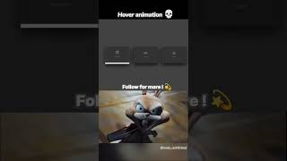 Hover Animation #css #hover #animation #shorts #viral #programming #coding #youtubeshorts