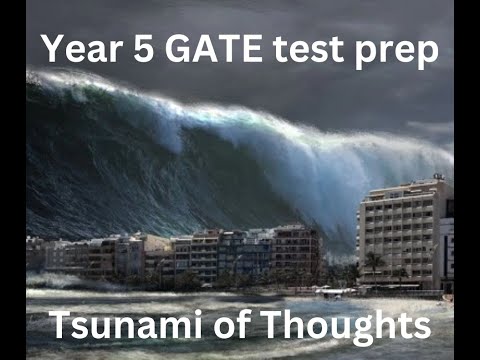 Tsunami of Thoughts - Year 5 GATE Writing Activity - Gifted and Talented Test Preparation