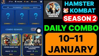 Hamster Kombat Daily Combo | Hamster Kombat Daily Combo Today 10 January I Hamster Kombat Combo