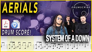 Aerials - System of a Down | DRUM SCORE Sheet Music | #65 DRUMSCRIBE