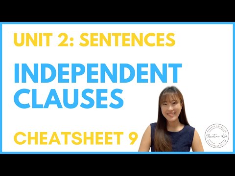 Cheatsheet 9: Independent Clauses