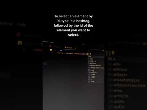 Select HTML Elements in Javascript | Query Selector & DOM Manipulation Tutorial 2023 #Shorts