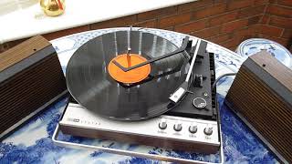1972 ITT-KB KP820 Portable Record Player in action