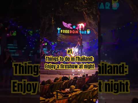 Must do in Phi-Phi Island! Enjoy a night fire show at a beach in Thailand 🇹🇭 🔥 #thailand #fireshow