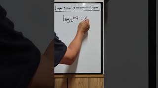 How To Convert Logarithmic To Exponential Form #math #mathematics #maths