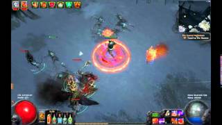 [2.1] Testing chaos life leech on Vaal Righteous Fire/ RF HC build single target and aoe