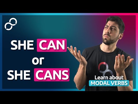 Por que "She works" é certo, mas "She cans" é errado?