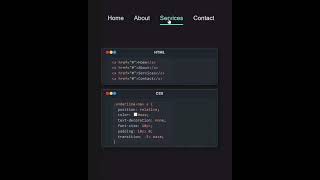 Animated Navbar Html & Css 🔥 | Web Development #coding #webdevelopment
