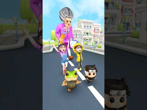 Scary chases Cappuccino Assassino Tani & Nick #artfamily #scaryteacher3d #nickandtani #familyfun
