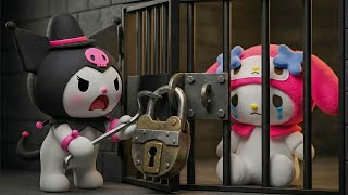 Kuromi Breaks My Melody Out of Prison! 😱🔓