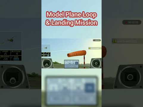 Rc Flight Simulator Rc Plane Loop and Landing Mission #rc #rchobby #rcplane #flightsimulator #shorts