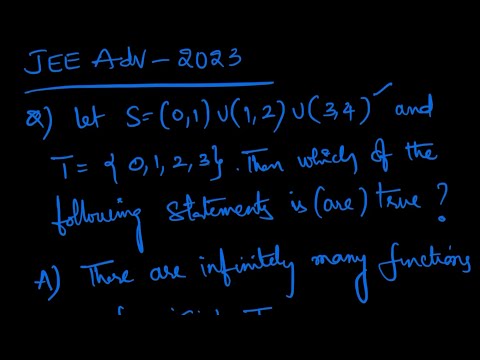 JEE advanced 2023 || Paper1 Solutions || #functions