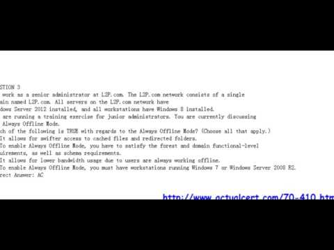 Best Quality  Microsoft 70-410 Certification Exams With New Discount