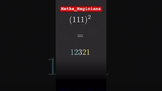 Expanding the square of 11, 111, 1111..! #magic #maths #expansion #mathsbeauty #mathmagiczone #viral