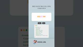 Breadcrumb Collapse Animation  #shortvideo #codinglover #webdesign #coding #codinglove