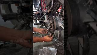 Bike Chain Install in Bike Modified #shorts #bike #chain #bikemodified #newtoyou #ajshohan