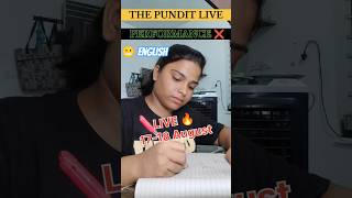 17💀| THE PUNDIT LIVE 🔥 MOCK TEST #shortfeed #livemocktest #ssccgl2025 #mocktest #aspirants #govtjobs