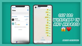 Ios Whatsapp I Android Tutorial ♥️✨. #ioswhatsapp #iosfeatures #iosinandroid #androidtoios