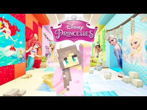 Disney PRINCESS Rooms In Minecraft!