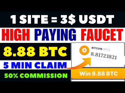 3$ earn free l high paying faucet +5 min claim l best crytpo faucet 2024