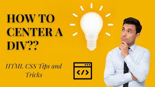 How to CENTER a DIV | HTML CSS | CSS tricks for beginners