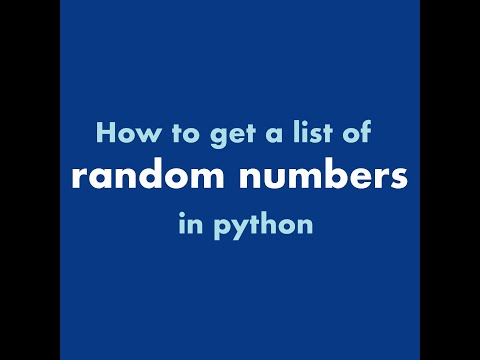 Get a list of random numbers #python #Shorts