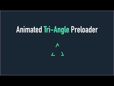 Create a Stylish Triangle Preloader with HTML and CSS in Under 2 Minutes! | CSS Tricks
